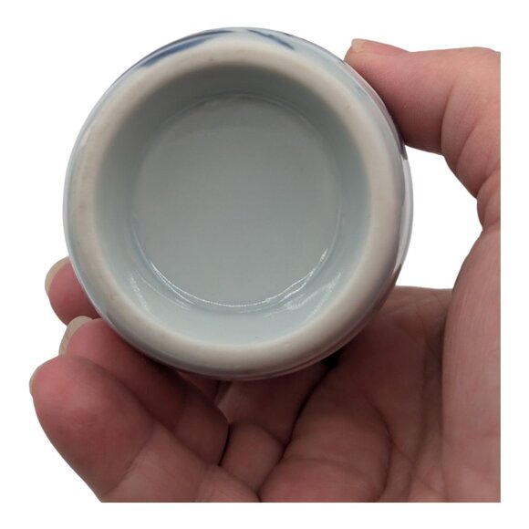 Japanese Ceramic Sake Bottle Bamboo Motif 4.75-Inches EUC - Picture 6 of 8